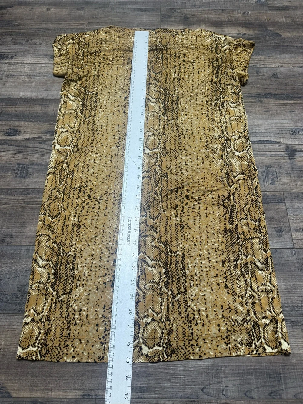 Tory Burch Silk Tan Snake-Print Reptile Habitat Cover Women's Size XS